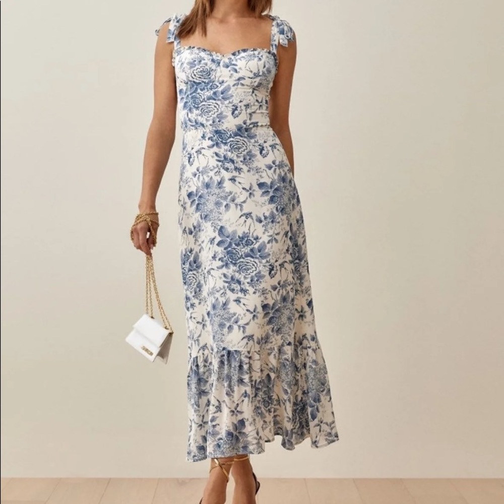 Reformation Nikita Dress in Pompadour